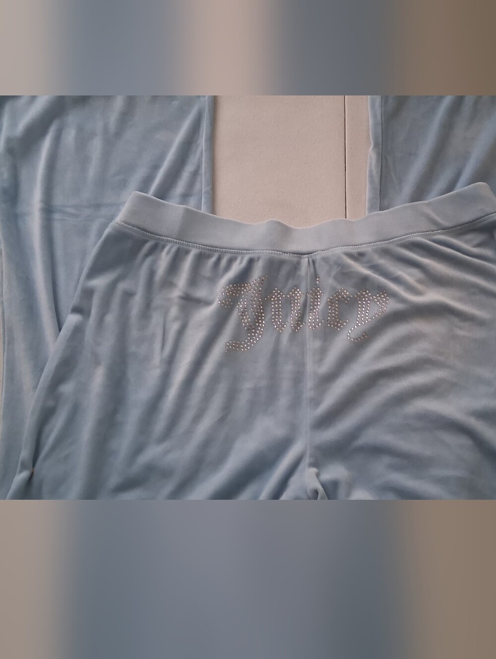 Juicy Couture Light Blue Velour Tracksuit Top